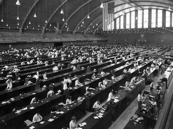 DC Armory - Federal Bureau of Investigation - http://www.fbi.gov/multimedia/images/history/federal_armory.jpg •	Public Domain •	File:Fingerprinting at the federal armory during WWII — National Guard Amory, Fingerprinting Division, 92nd street, Washington, D.C. - 1945.jpg •	Created: 1 January 1945 https://en.wikipedia.org/wiki/D.C._Armory#/media/File:Fingerprinting_at_the_federal_armory_during_WWII_%E2%80%94_National_Guard_Amory,_Fingerprinting_Division,_92nd_street,_Washington,_D.C._-_1945.jpg  (3/18/2021 4:43:26 PM - Credits: Federal Bureau of Investigation - http://www.fbi.gov/multimedia/images/history/federal_armory.jpg)